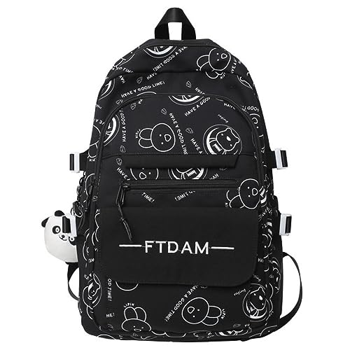 Cartable middle school backpack filles étudiant nylon bookbag imprimé