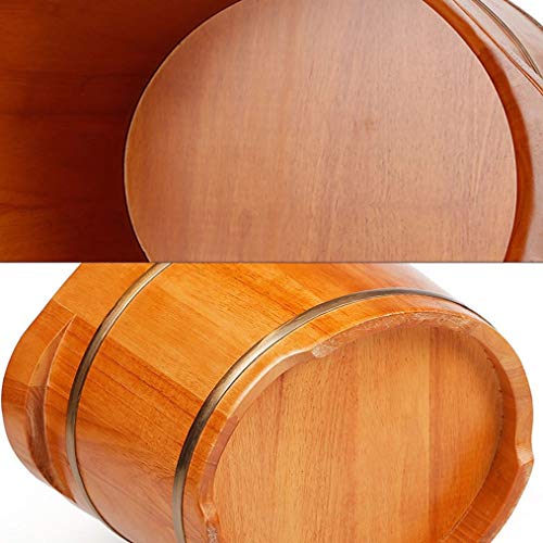 Bañera de pie de madera para pedicure con tapa y masaje miniatura 3
