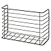 mDesign Metal Wire Farmhouse Wall Mount Magazine Holder, Storage Organizer - Space Saving Compact Rack for Magazines, Books, Newspapers, Tablets in Entryway, Mudroom, Living Room, Office - Bronze