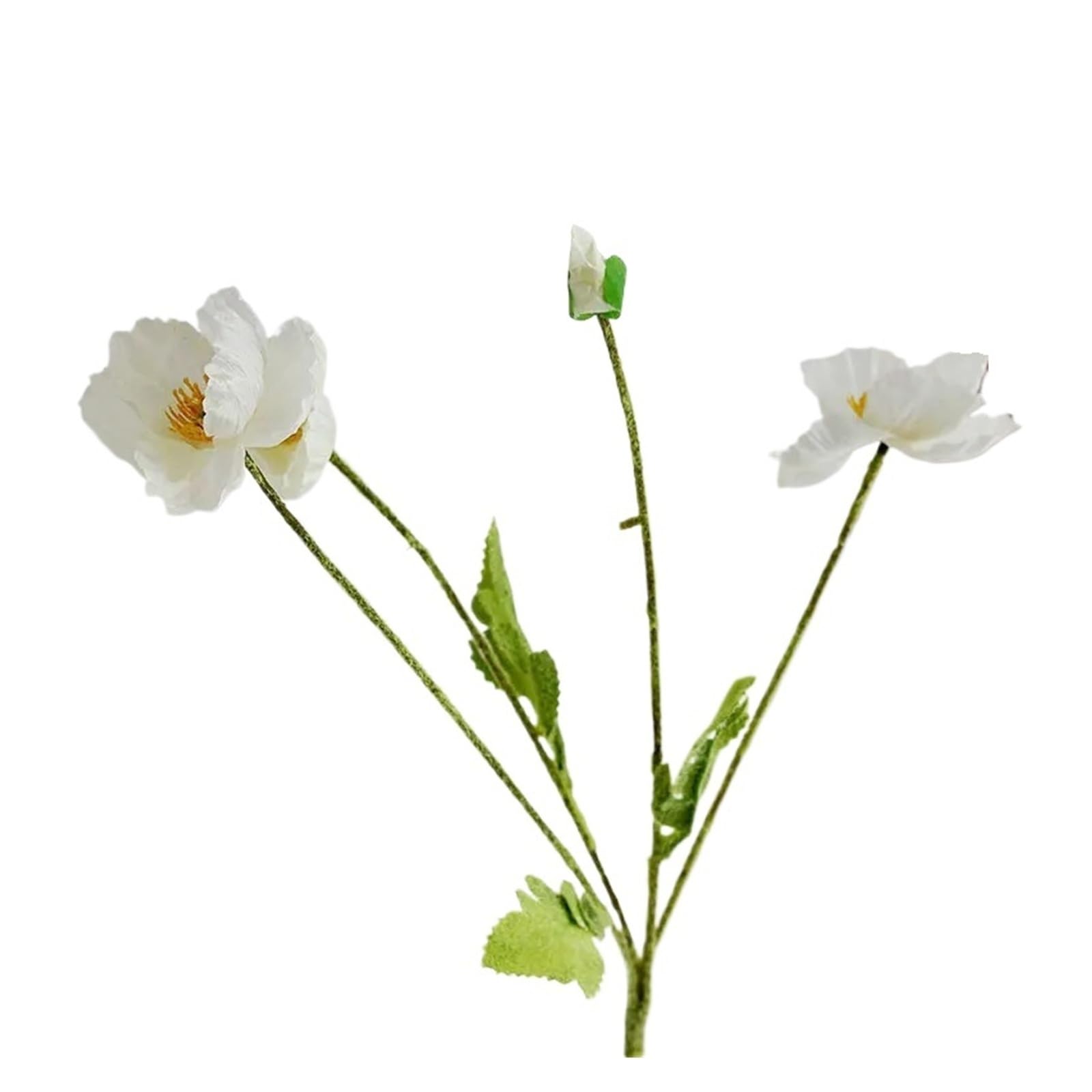 HamPaesk 1PC Artificial Flower Long Stem Home Garden Table Wedding DIY Party Bouquet Decoration(White)
