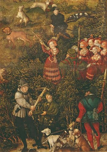 Impression d'affiche de Lucas Cranach l'Ancien art portrait sur toile pour décoration mural 60x90cm