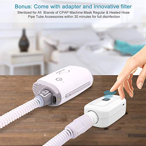 Zinnor CPAP Cleaner,2020 Upgrated CPAP Cleaner and Sanitizer (No More Bad Smell of Ozone) for CPAP Mask, Regular & Heated Hose Pipe Tube Accessories and Equipment for Travel and Home - Thumbnail 4