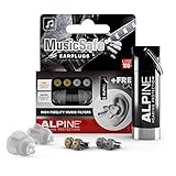 Alpine MusicSafe - High Fidelity Earplugs for Musicians - 2 Interchangeable Filter Sets: 19 & 22 dB - Professional Musician Hearing Protection - Transparent