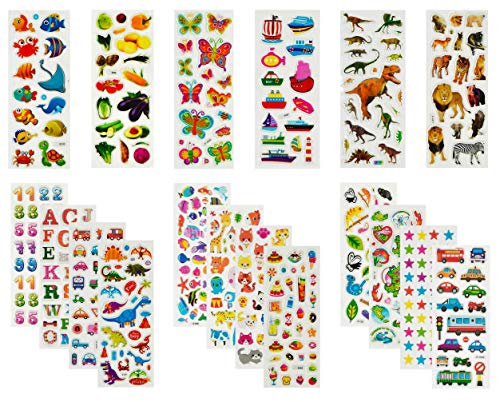 Kids Toys Cartoon Animals 3D Stickers Puffy Stickers Pack Kids Toys Cartoon Animals 3D Stickers Puffy Stickers Pack