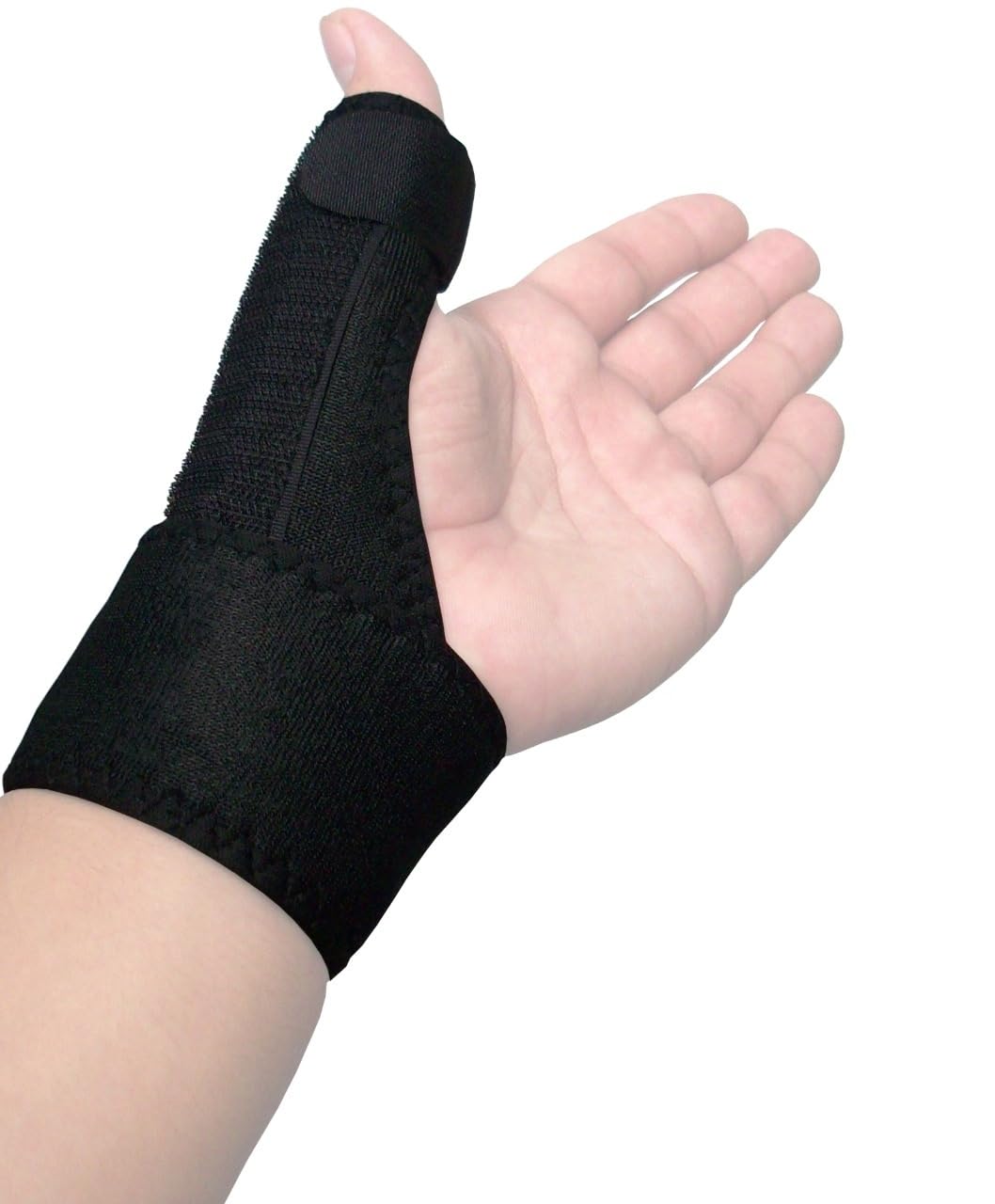 LTG Neoprene Thumb Support Splint – Adjustable Wrist & Hand Brace for Carpal Tunnel, Arthritis, Sprains, Strains & Recovery – Breathable, Comfortable, Lightweight (Black)