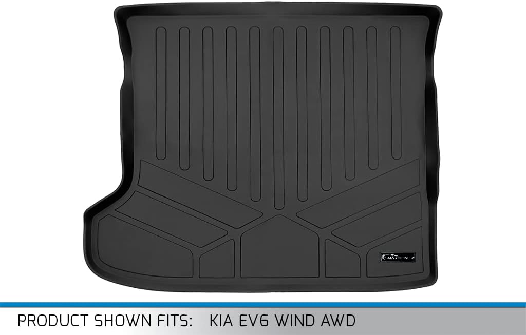 SMARTLINER All Weather Custom Fit Cargo Liner Mat Compatible with 2022-2024 Kia EV6