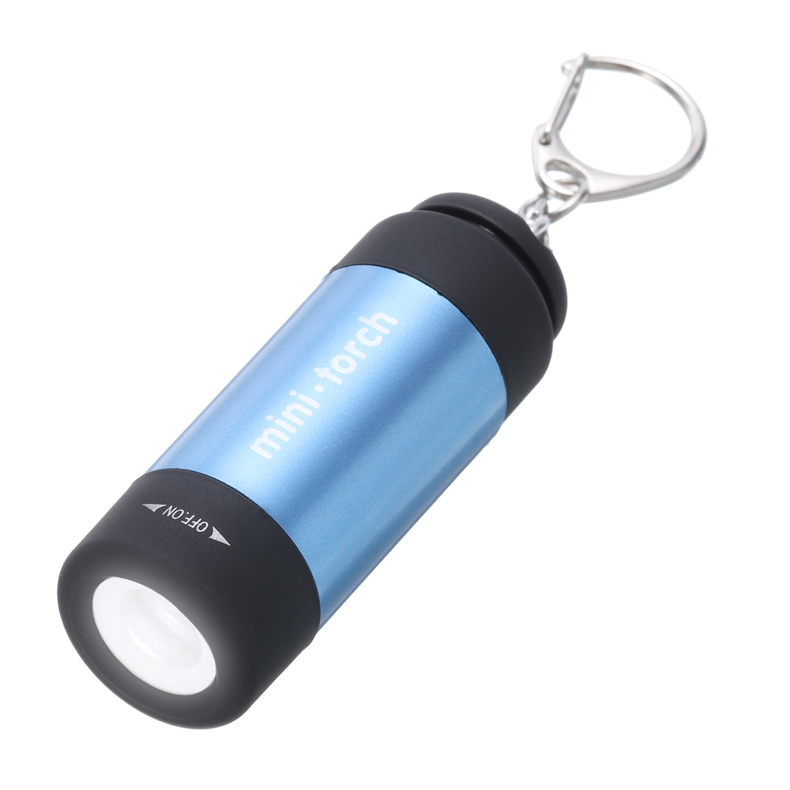 PATIKIL 2.56Inch Mini Keychain Flashlight, Pocket LED Flashlight Portable Torch USB Rechargeable for Outdoor Camping Party Blue