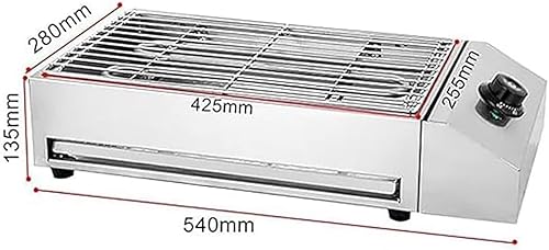 Miniatura 5 de Portable Smokeless BBQ Grill Kebab Machine, 1800W Electric BBQ, Stainless Steel Barbecue Grill, Nonstick Coating, Temperature Control for Indoor