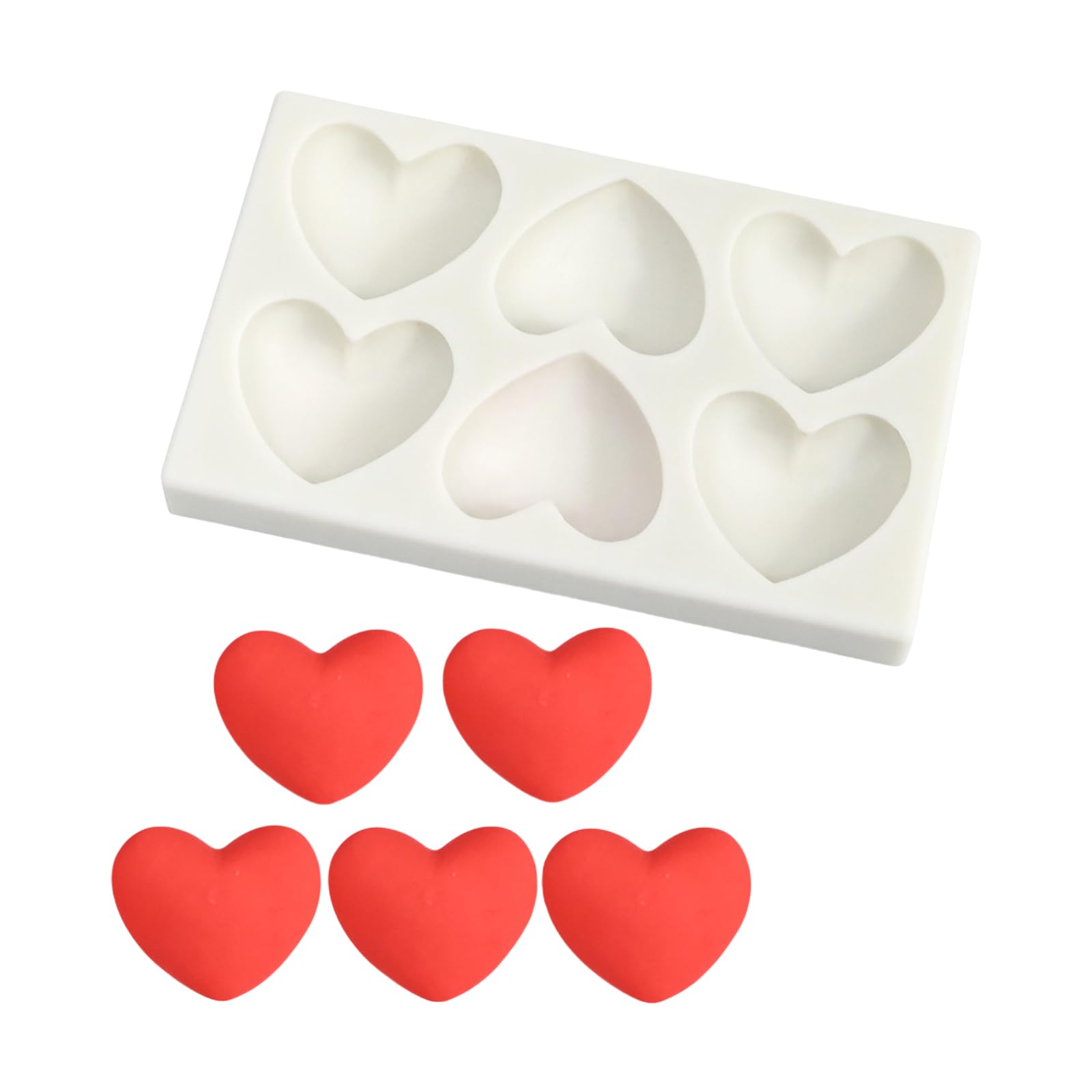 MICFENY Multi Cavity Silicone Bakewares Heart Shaped for Chocolate Cake Fondant Candy Baking Tool Kitchen Accessories