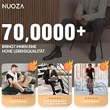 NUOZA Skarpety męskie, 12 par, skarpety sportowe, bawełniane, biznesowe, długie, oddychające, czarne/białe, czarny x 12, 47-50 EU