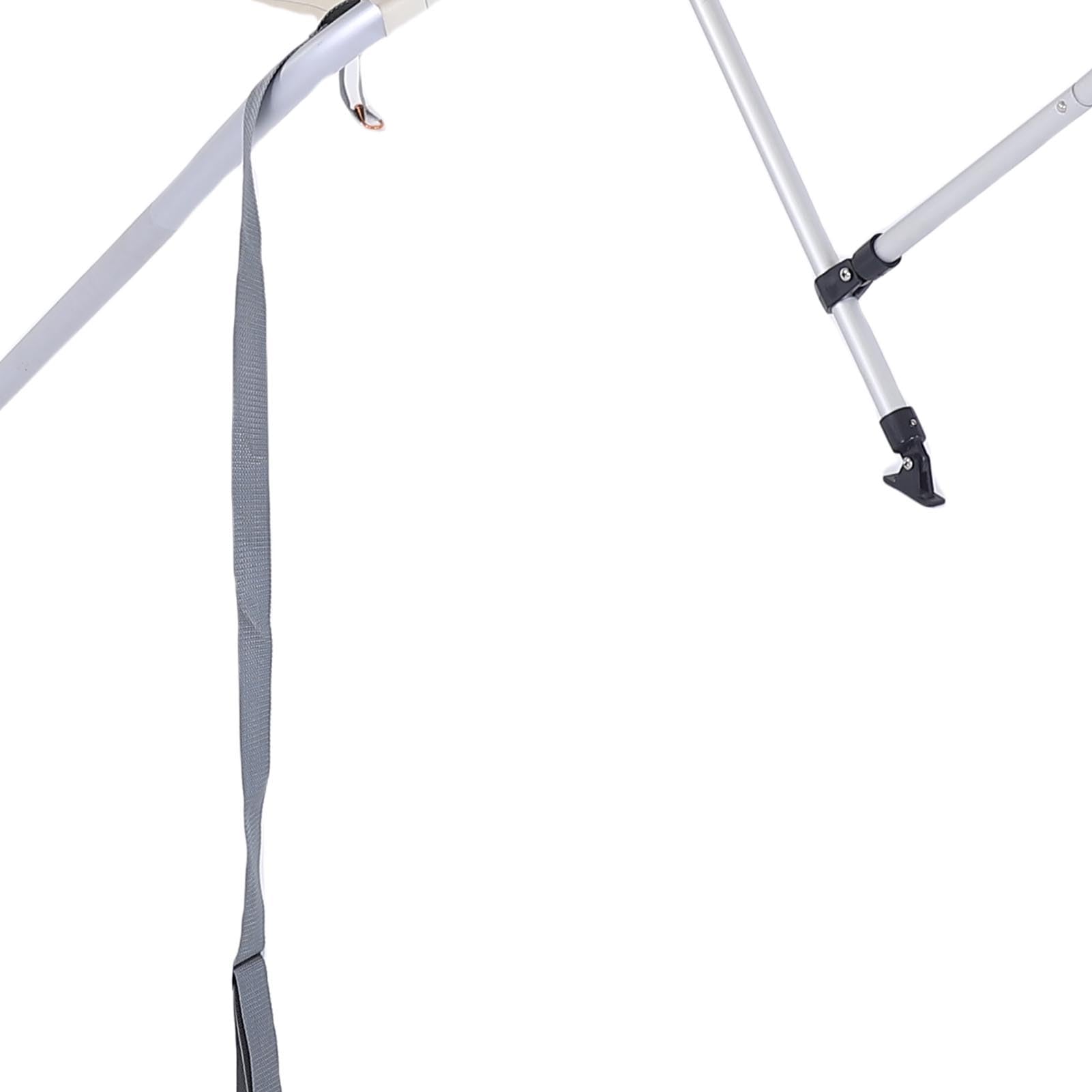 Copertura per Barca, Tendalino Bimini Top in Poliestere 600D con Telaio in Lega di Alluminio Tendalino per Gommone Canoa Kayak