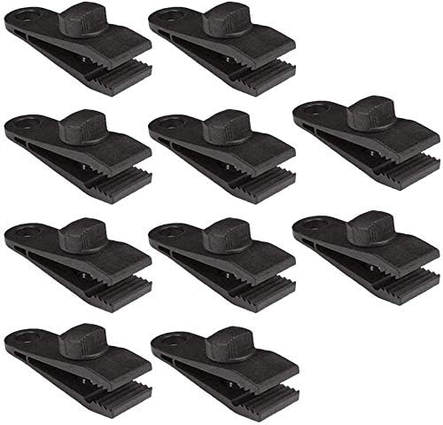 LATERN 10Pcs Tarp Clips, 8CM Plastic Tent Clips Awning Clamp Instant Locking Clip for Tents Couch Cover Tarp Boat Cover Pool Cover Outdoor Camping