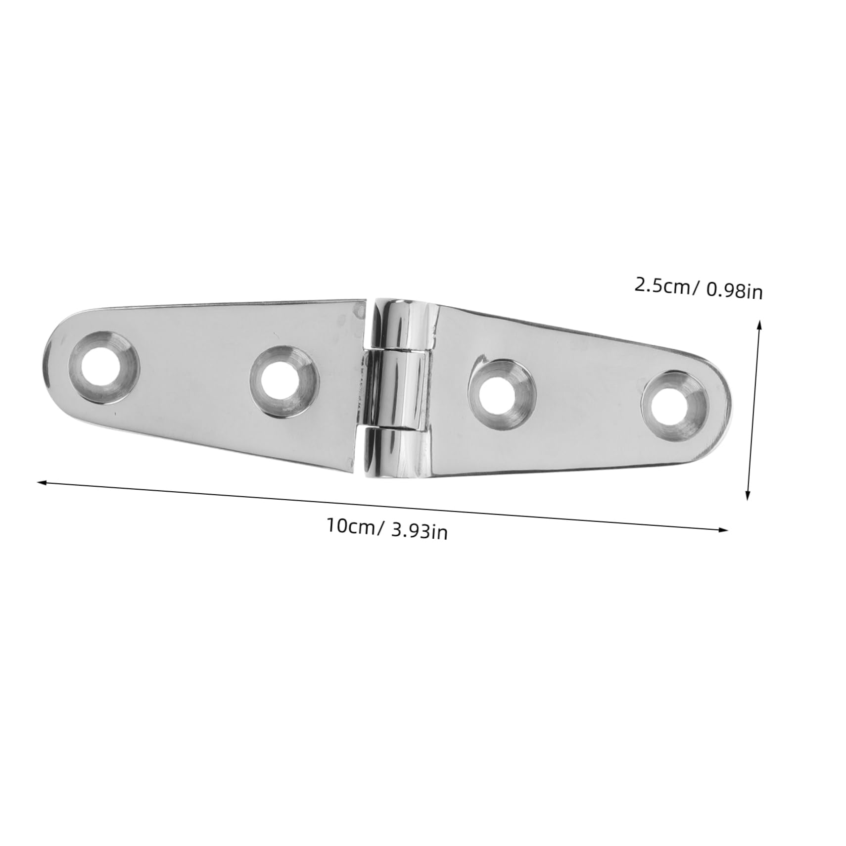 SEWACC 2pcs Boat Hinges Marine Grade Stainless Steel 4-Hole Design for Boat Doors