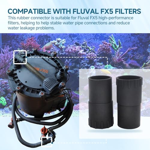 Image of （ 2-Pack for A-218 Rubber Compatible with Fluval FX4 /FX5 /FX6 high-Performance Filters,Other Compatible with Fluval FX5 and A-242 Aquarium Filtration Systems