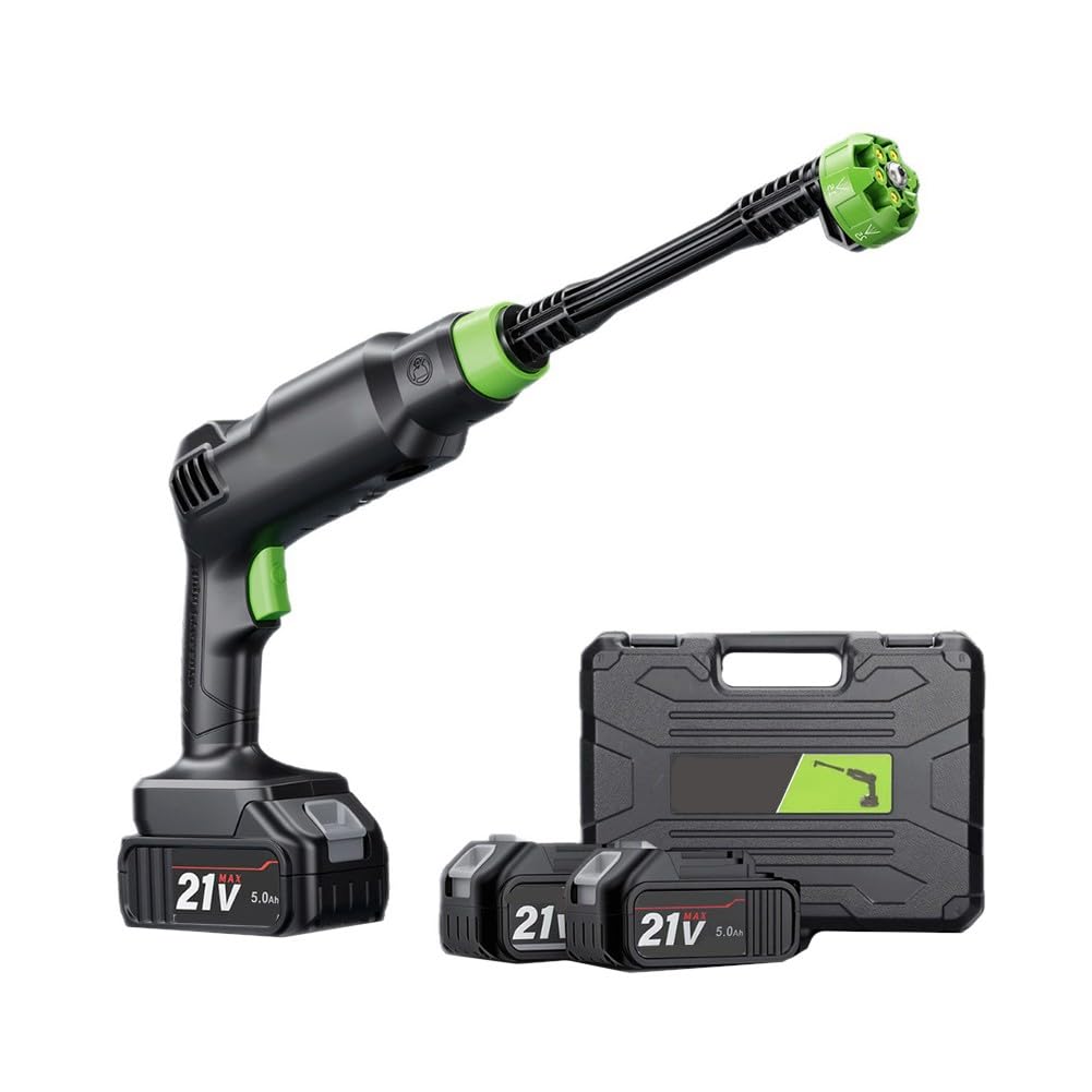 Idropulitrice portatile, idropulitrice senza fili, idropulitrice ad alta pressione, pistola ad acqua ricaricabile, spruzzatore leggero per auto, patio, giardino