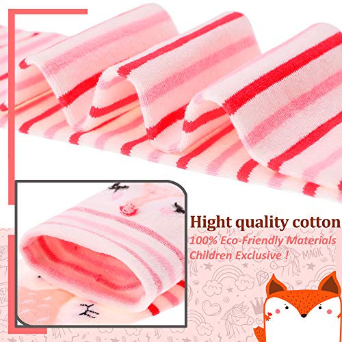 Image of MOGGEI 6 Pairs Kids Girls Knee High Socks Gift Long Crazy Silly Tall Funny Boot Cute Animal Child Fun Socks