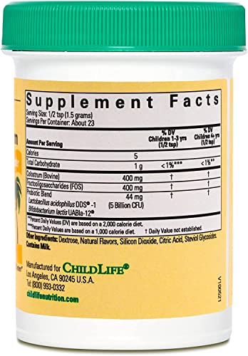 Childlife Essentials Colostrum With Probiotics For Infants, Babys, Kids, Toddlers, Children, And Teens 50 Grams Powder #TOP3
