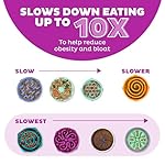 Outward Hound Fun Feeder Slo Bowl, Large Slow Feeder Dog Bowl, 4 Cups, Purple - Image 4