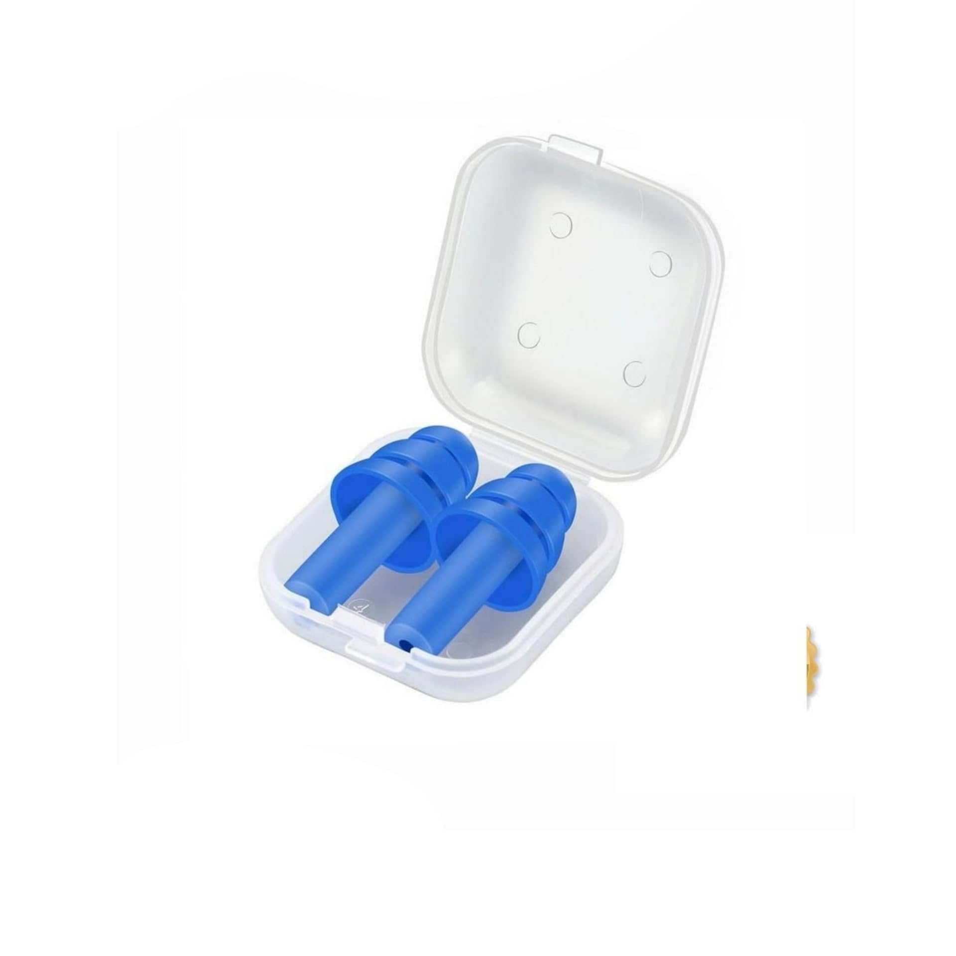 Reusable Silicone Ear Plugs with Storage Case, Blue, 1 Pairs-picture-41