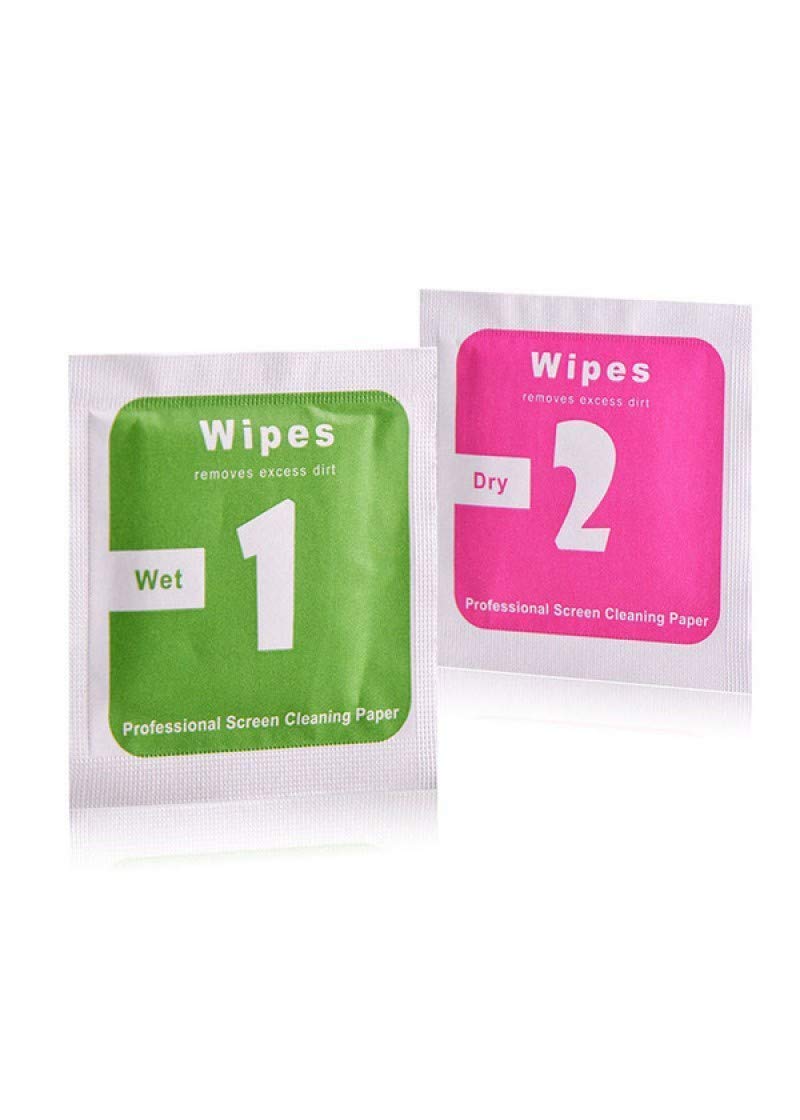 Milestone Wet and Dry Cleaning Small Wipes for Camera Lens Mobile Phone Smart Watch Tempered Glass for Crystal Clear Display(Set of 200 (100 Wet Wipes/100 Dry Wipes)-image-15