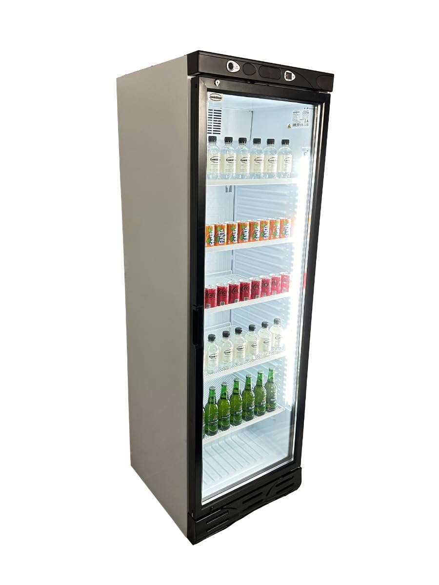 Combisteel R600A1 Glass Positive Refrigerated Cabinet with 1 Door Glass 382L – Various Colours – BlackR600A1