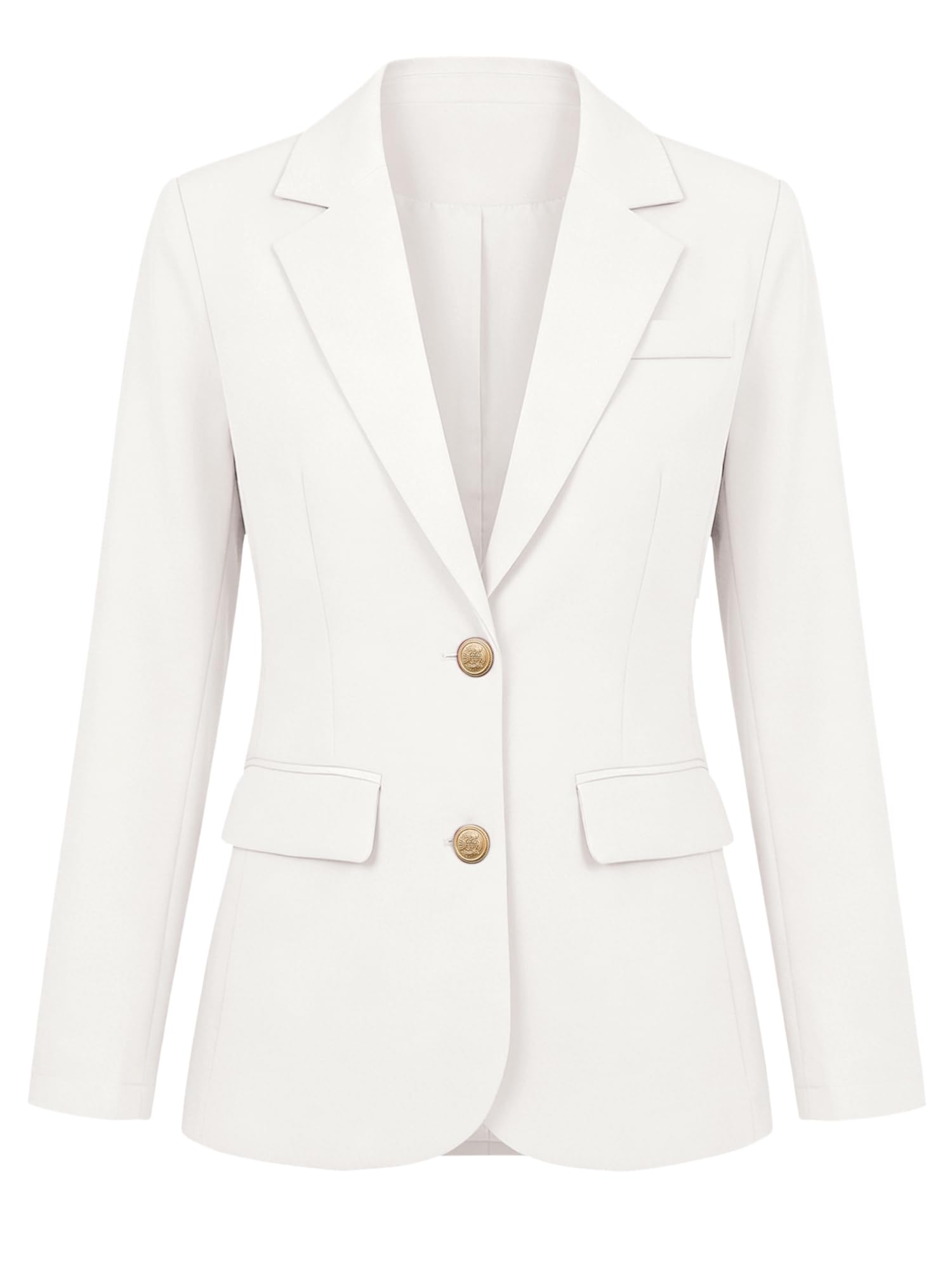 Allegra K Mujer Blazer Informal de Negocios con Solapa con Muesca Manga Larga Botonadura Sencilla para Trabajo