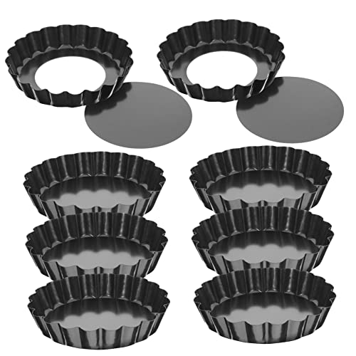 VINTORKY Cooking Tart Molds Decorative Tart Pans Nonstick Baking Molds Perfect for Baking