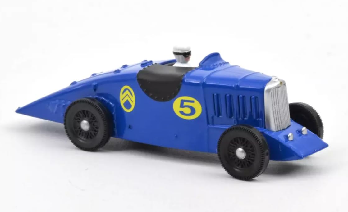 OPO 10 - Miniature car compatible with Citroën Petite Rosalie des Records n°5 Blue 1933 scale 1:64 3 inches 7.5cm Norev -n°5 191097