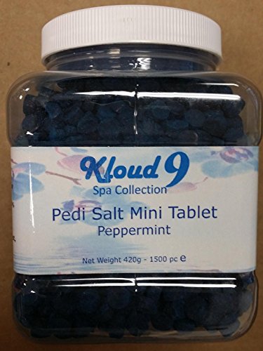 Kloud 9 Mini Spa Pedi Salt Pedicure Solution Tablets PEPPERMINT - 1500 ct