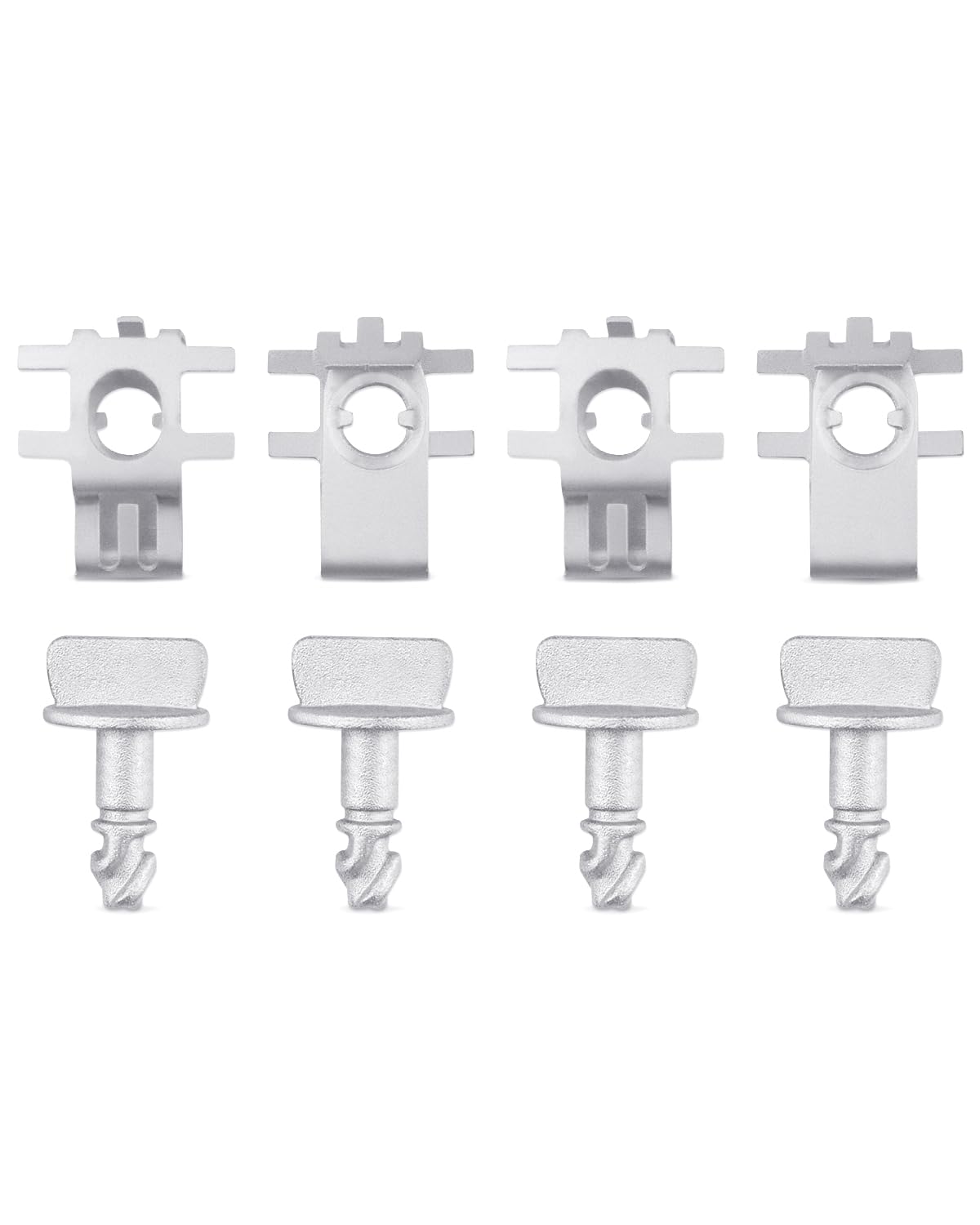 4 Pair Engine Cover Retainers, Shield Thumb Pins with Screws Nuts Retainers Compatible with Ford F150 Edge Explorer Replace W716006-S439 BB5Z-00817-A