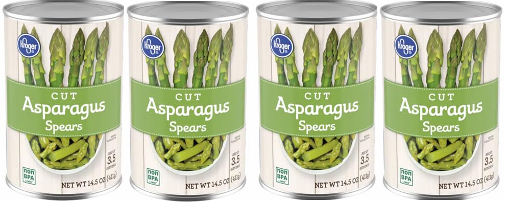 Canned Cut Asparagus Spears (Pack Of 4 Cans), 14.5 oz. Each Can