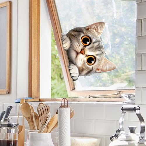 Vinilo decorativo removible Cara de Gatito Achang miniatura 4