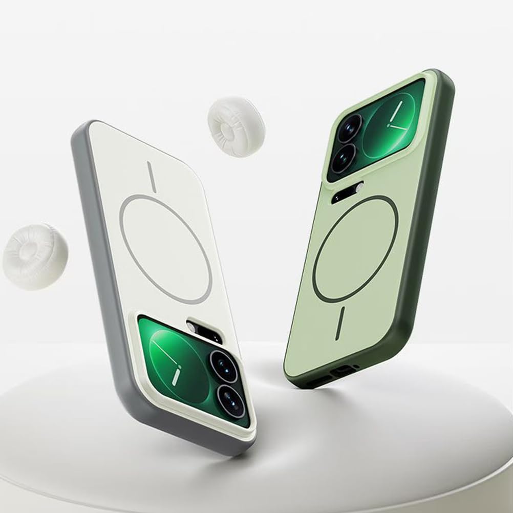 Magnetisch Hülle für Xiaomi 17 Pro Max/17 Pro/17, Dünne Gefrostet rutschfeste Schutzhülle Unterstützt Drahtlose Aufladung Handyhülle,Schwarz,17