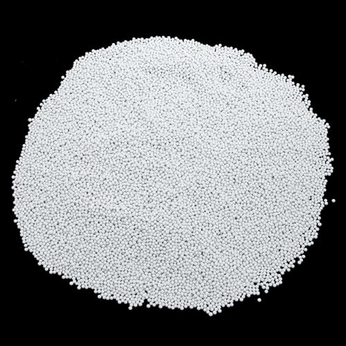 Hiceeden 8 Pounds 1/8 Round Rock Tumbling Filler Media 3 mm Reusable Ceramic Beads Pellets Rock Tumbling Ball Sphere Grit for Tumbler Stone Polisher