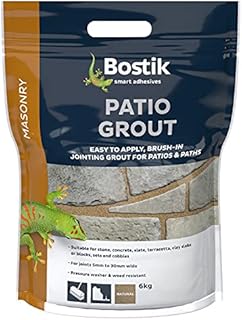 Bostik Patio Grout, Easy To Use, Alternative to Traditional Cement, For Filling and Sealing Joints, Colour: Natural, 6kg