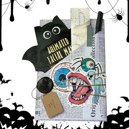 Set a per Halloween con un libro | Grusel Krimy Roman,Pipistrelli Lettore, Regalo per donne e ragazzi
