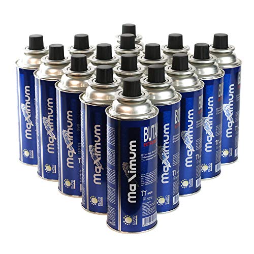 MaXimum 16 x Camping-Gas »Butan-Gas-Kartusche: 227g für zuverlässige Outdoor-Geräte