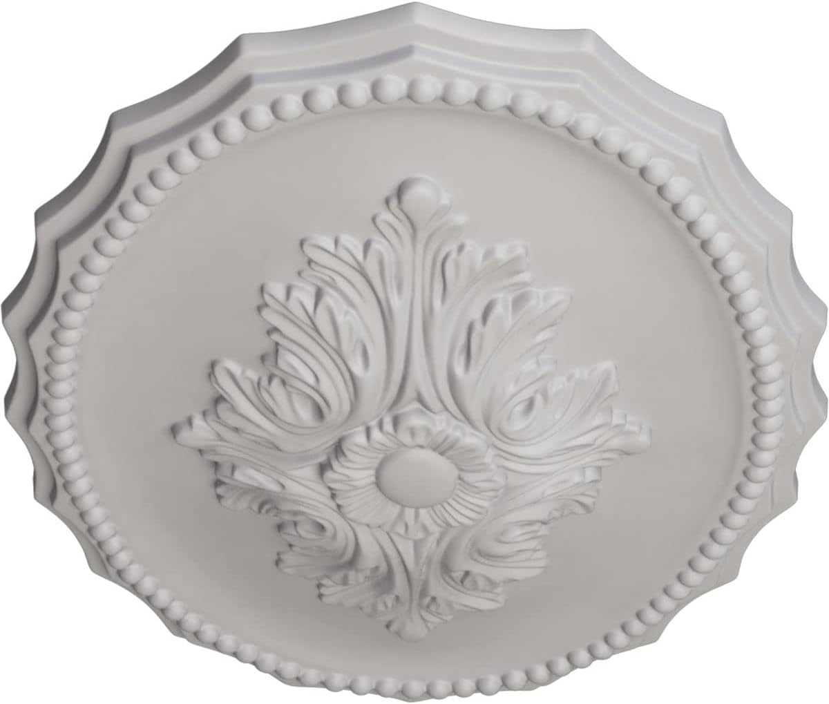 Ekena Millwork CM16OXUWFDecorative Ceiling Medallions Modeled After Original Historical Patterns & Designs, Ultra Pure White