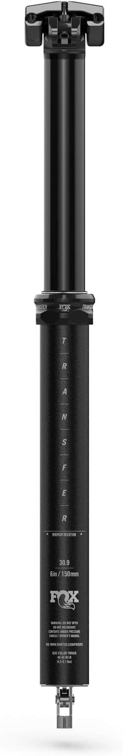 Fox Transfer Performance Dropper Seat Post - 31.6, 125 mm, Internal Routing, Anodized Upper