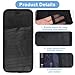 LXUEJIE 1 Pcs Car CD Holder, Car Sun Visor Storage DVD Disc Holders Pocket Case Organizer with 12 DVD Storage Sleeves, one Mesh Pocket, one Pen Holder, and Elastic Strap (Black)
