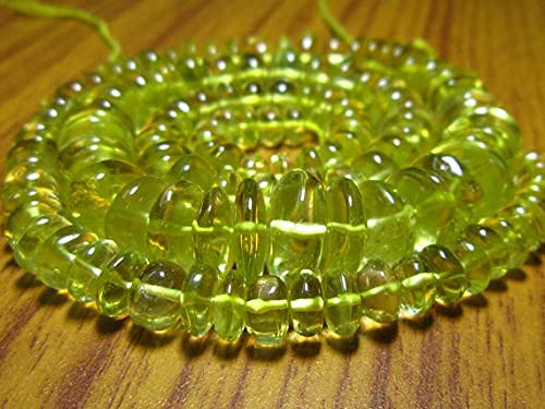 Quartz Citron véritables perles sans défauts de 6-9mm pour collier