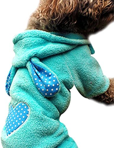 ScientistPet Winter Teddy Jumpsuit Dog Clothes XL,Blue