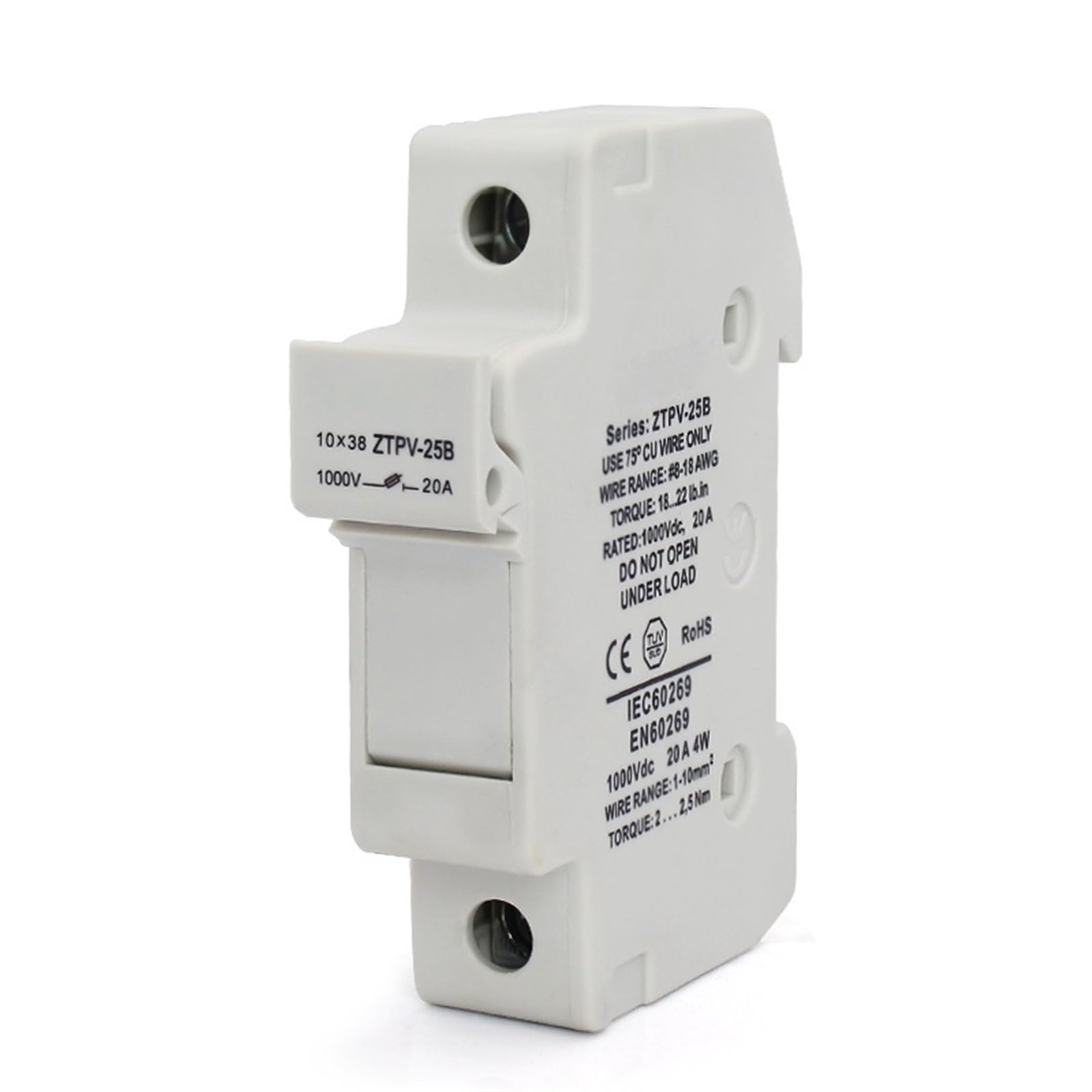 Portafusibles de 10 Piezas for Fusible fotovoltaico de 1000 V CC con y Aprobado