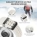 Marine Silicone Band for Samsung Galaxy Watch Ultra Bands 47mm Men/Women,No Gap Waterproof Soft Sport Strap Compatible with Samsung Watch Ultra Band for Men/Women Breathable Replacement Correa Reloj