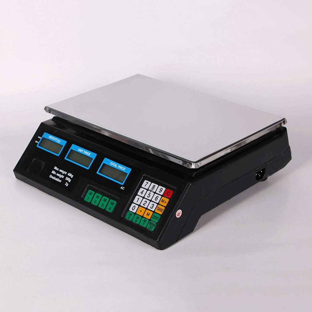 Multifunktionale elektronische Waage, Tara-Funktion, Edelstahl-Preisplattformwaage, genaue Messung und einfache Bedienung
