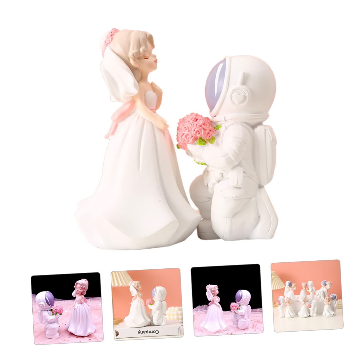 1paar Brautpaar Figuren Resin Hochzeitsdeko Cake Topper Für Verlobung Und Jubiläen Puppen Als Tischdeko Für Braut Und Bräutigam