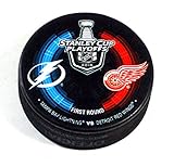 2016 Stanley Cup Playoffs 1st Round Lightning vs Red Wings NHL Hockey Puck