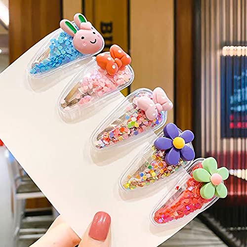 Pinzas para cabello con brillo set de 10 piezas 6 cm miniatura 3