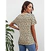 BMJL-Womens-Casual-Cute-Shirts-Leopard-Print-Tops-Basic-Summer-Short-Sleeve-Fashion-Soft-Blouse-Loose-Fit-Tshirt BMJL Women's Casual Cute Shirts Leopard Print Tops Basic Summer Short Sleeve Fashion Soft Blouse Loose Fit Tshirt(MediumLeopard)
