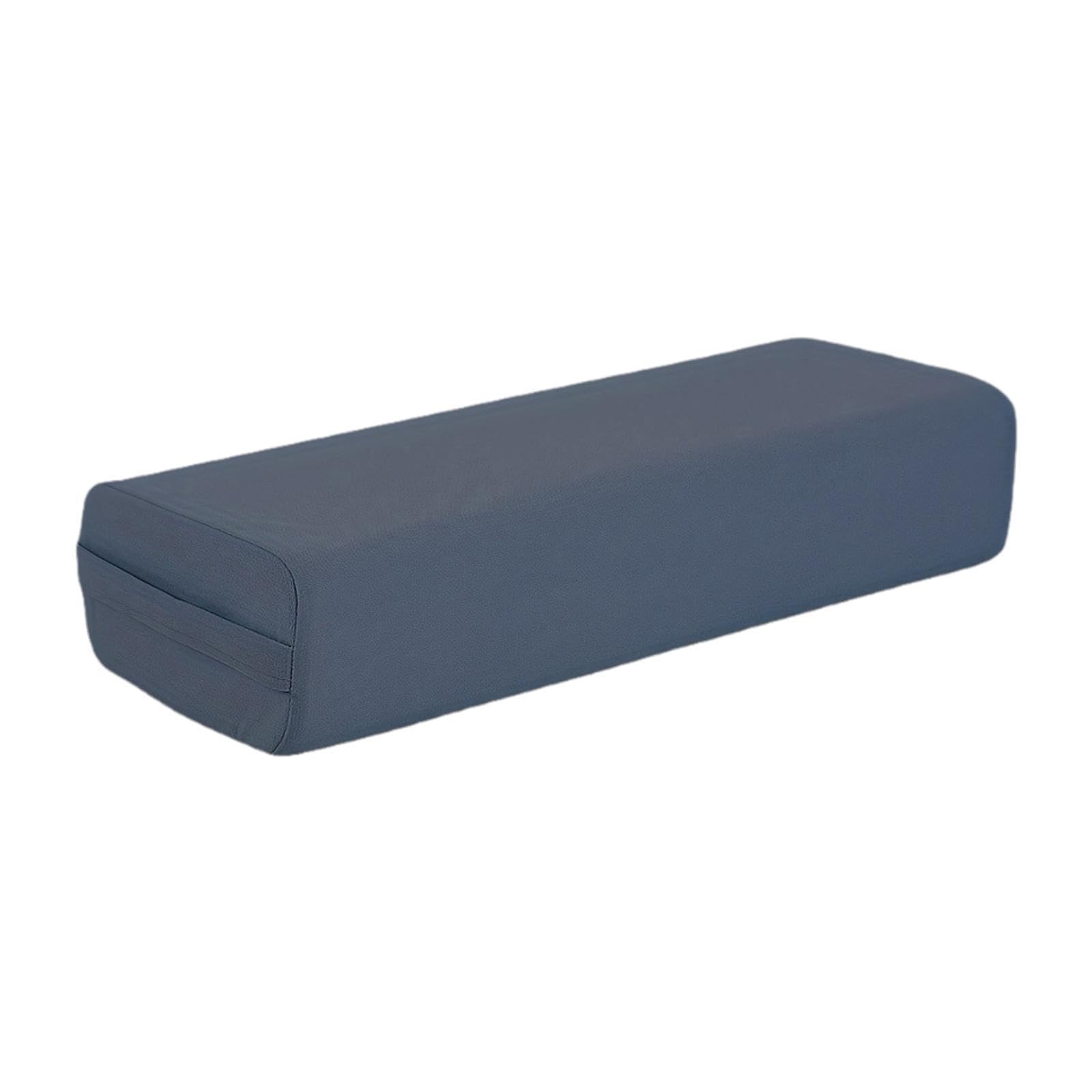 #N/A/a Cojín de con Funda extraíble, Transpirable, Rectangular y asa para meditación y relajación, Azul Oscuro